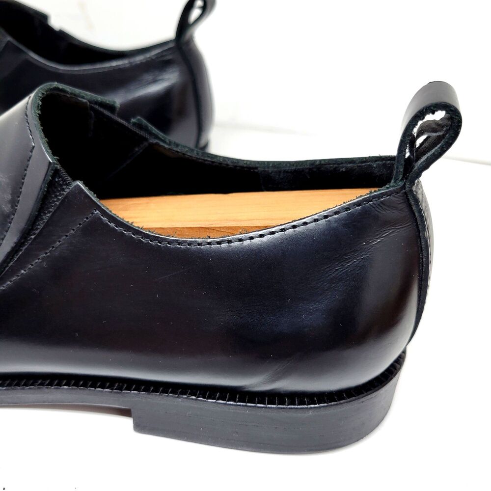Comme Des Garcons Black Leather Loafers 24cm Womens US 7 Mens US 6 - Picture 13 of 16